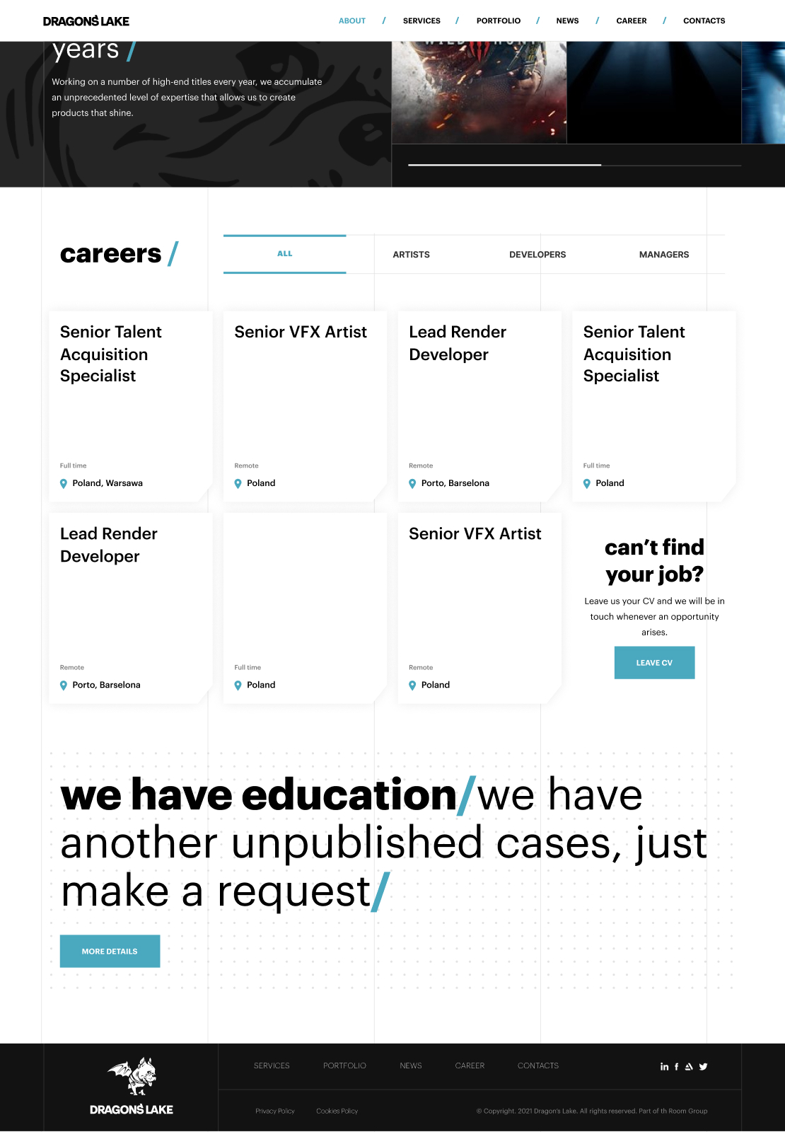 Education CTA — we grow our own future specialists
