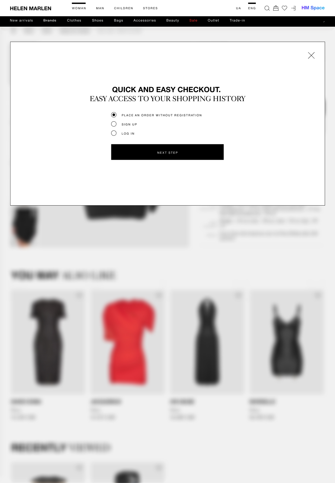 One-click buy — skips the cart entirely