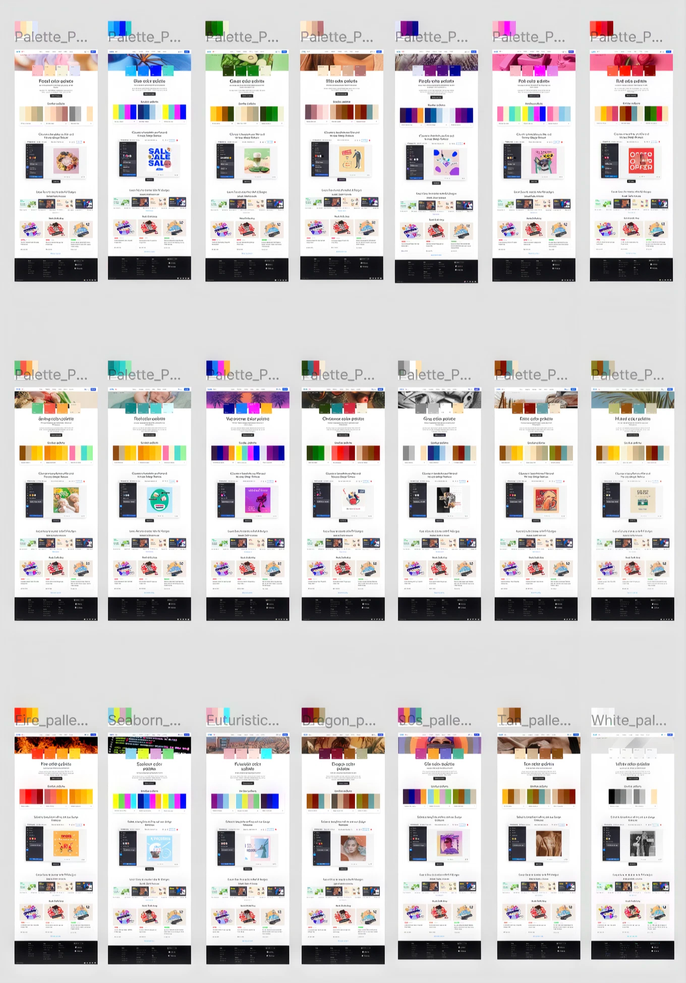 VistaCreate Colors Hub — palette generator