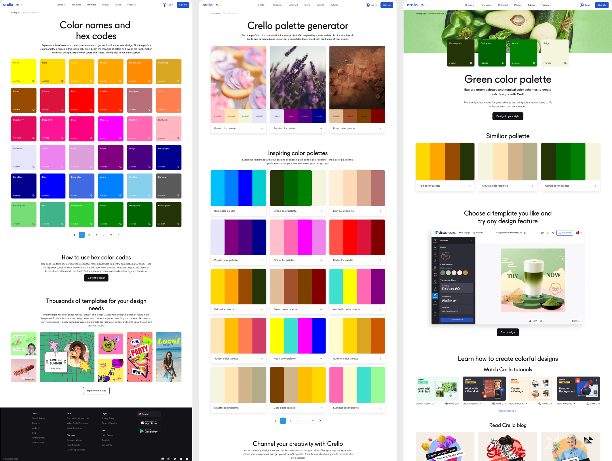 VistaCreate Colors Hub — selected screen 6